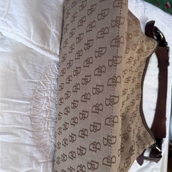 Dooney & Bourke Tan Monogram Shoulder Bag - Picture 2 of 4